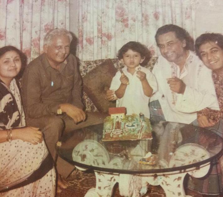 Kishorekumar with his family
