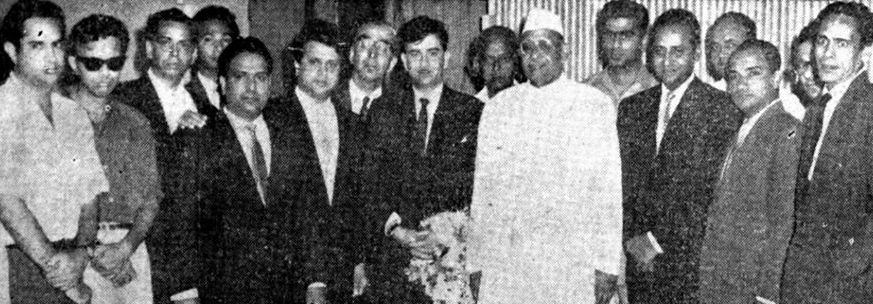 Shankar Jaikishan with Hasrat, Shailendra, Raj Kapoor & others