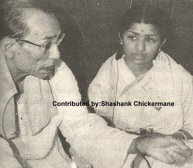 SD Burman with Lata Mangeshkar