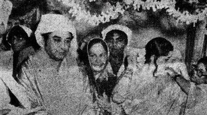 Kishore Kumar marrying Yogeeta Bali
