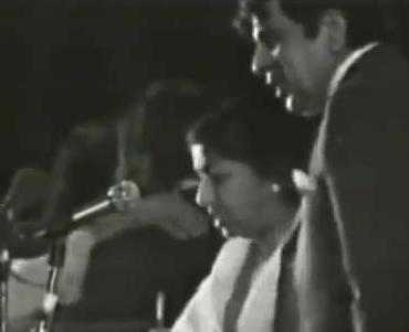 Lata & Dilip Kumar in a concert