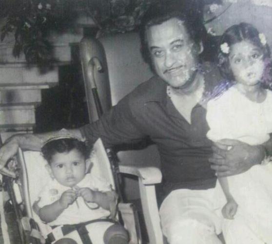 Kishoreda with his son