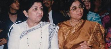 Lata with Usha Mangeshkar