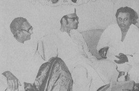 Kishoreda with his brother Ashok Kumar & brother-in-law Sheshadhar Mukherjee