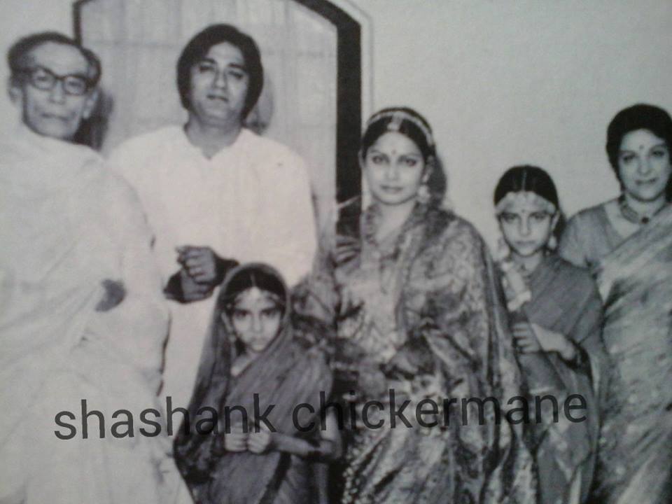 SD Burman with Sunil & Nargis Dutt with others