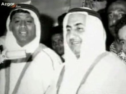 Mohdrafi with comedian Johny Wishkey in a concert tour in a Arabic custom