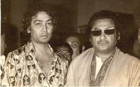 Kishore Kumar with Bhupinder Singh