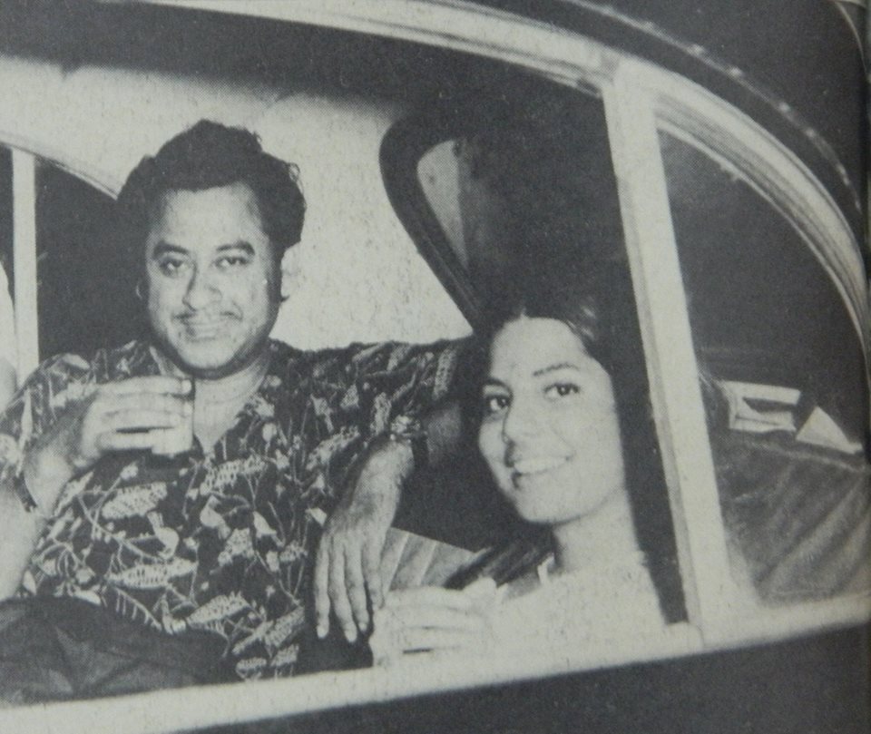 Kishoreda with Sulakshana Pandit in the car