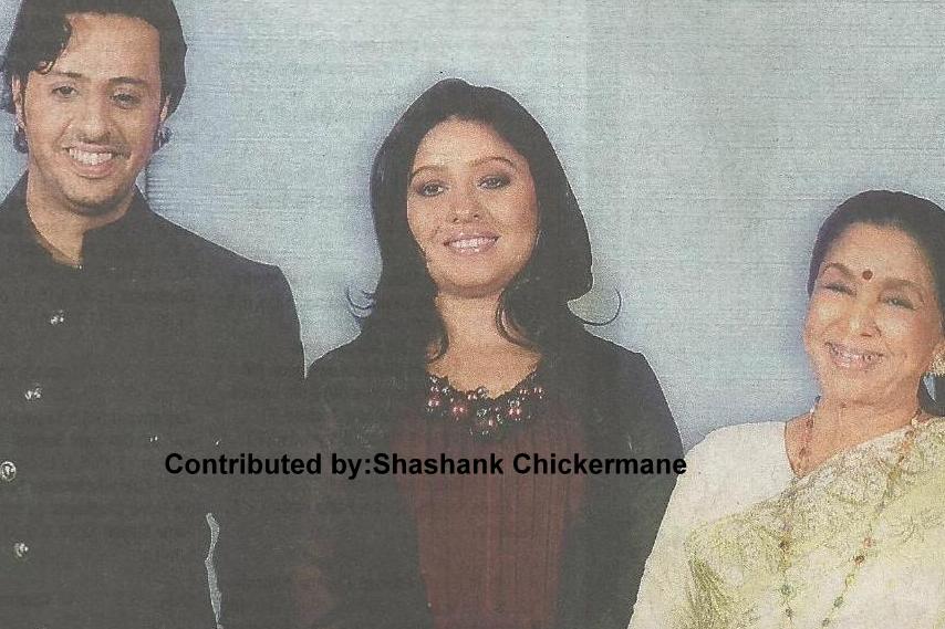 Asha with Sunidhi Chauhan & others