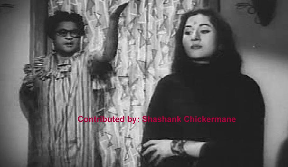 Kishoreda with Madhubala in the film 'Half Ticket'