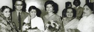 Lata Mangeshkar with others