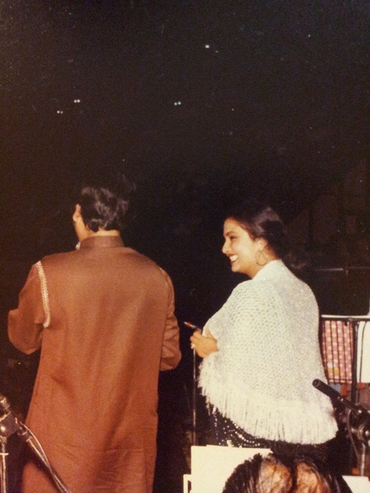 Kishoreda with Leena in a concert