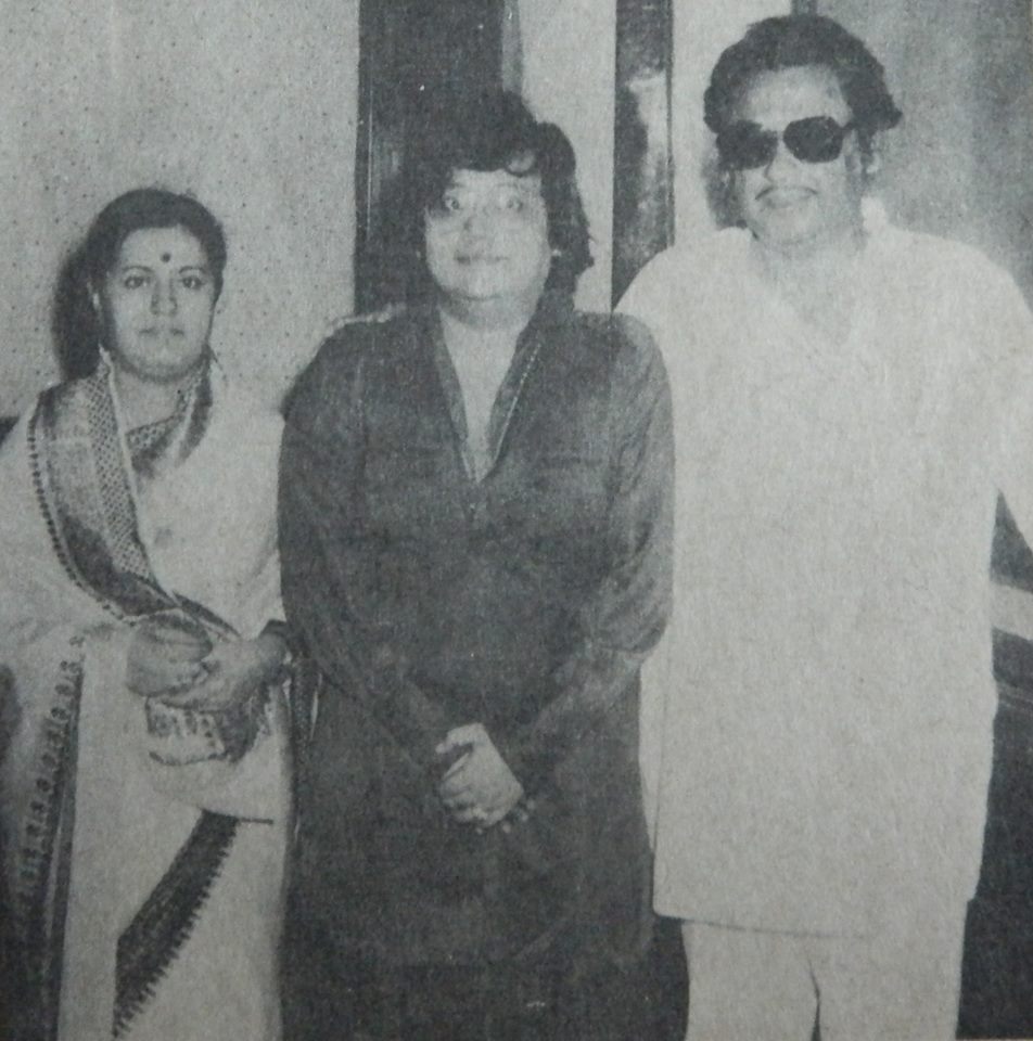 Kishorekumar with Bappi Lahiri & others