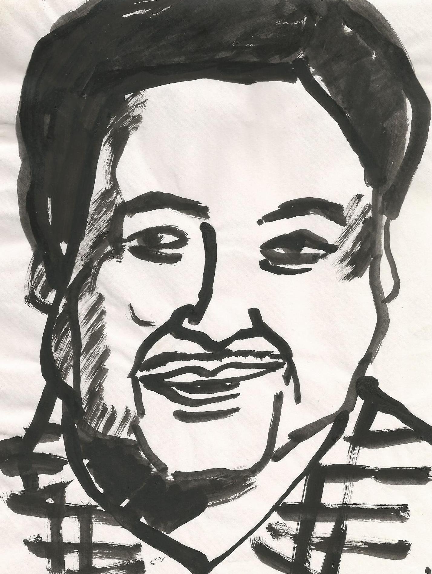 A sketch of Kishore Kumar