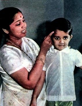 Asha with her son