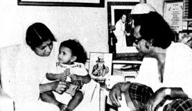 kishoreda with his son Sumeet & Lata