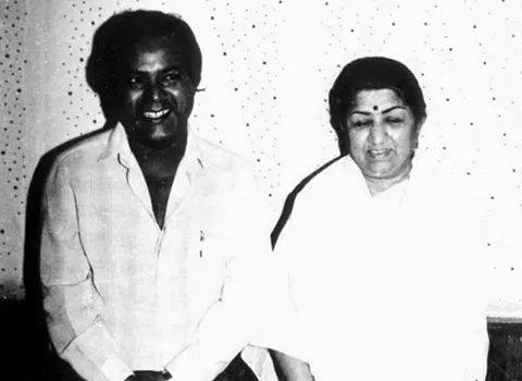 Lata with Mohd Aziz