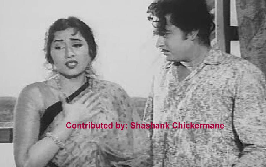 Kishoreda with Madhubala in the film 'Half Ticket'