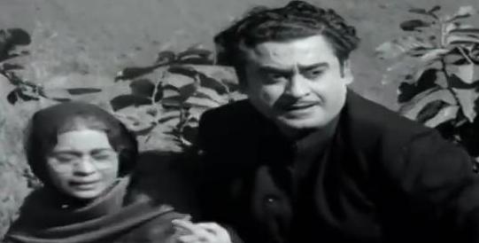 Kishoreda with Kumkum in the film scene