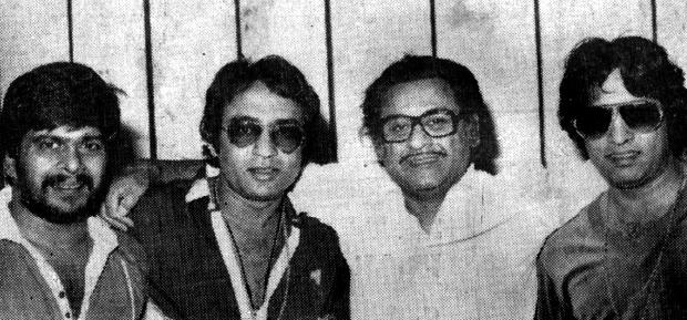 Kishore Kumar with Shankar Nag, Ranjit
