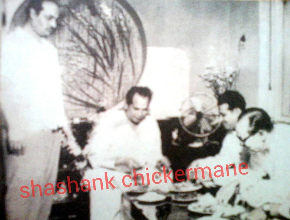 SD Burman with S Mukherjee, Bimalda & others in the party