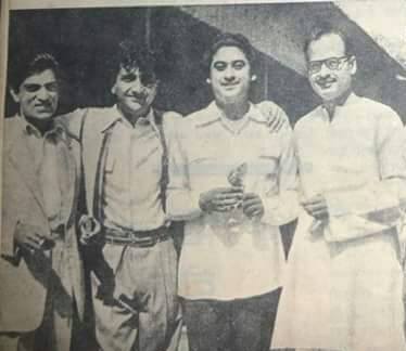 Kishoreda with Bharat Bhushan, Vijendra Gaur & others