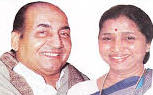 Mohdrafi with Asha Bhosale