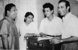 Lata with shankar-jaikishen and talat mahmood