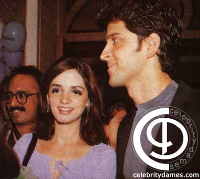 Suzane Khan with Hrithik Roshan