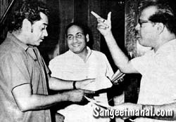 Mohd Rafi with Kishore and Mannadey