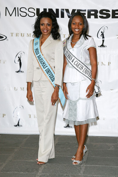 Trinere Lynes, Miss Universe Bahamas 2007 and Saneita Been Miss Universe Turks & Caicos 2007-3