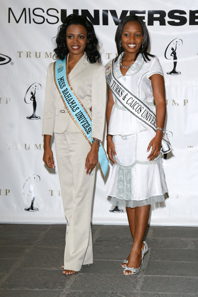 Trinere Lynes, Miss Universe Bahamas 2007 and Saneita Been Miss Universe Turks & Caicos 2007-6