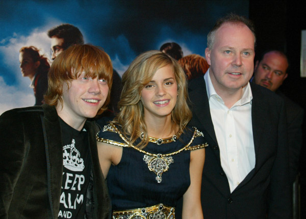 Actor Rupert Grint, Actress Emma Watson and Director David Yates attend the Premiere for the David Yates's film Harry Potter and the order of the phoenix on July 4, 2007 in Paris, France - 2