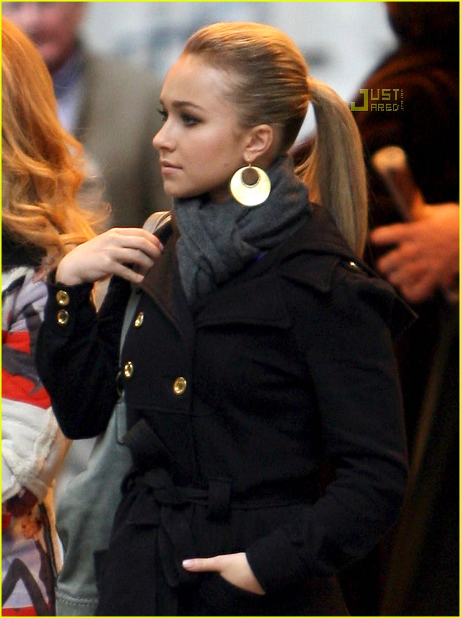 Hayden Panettiere - Wearing Thigh High Boots in NYC-5