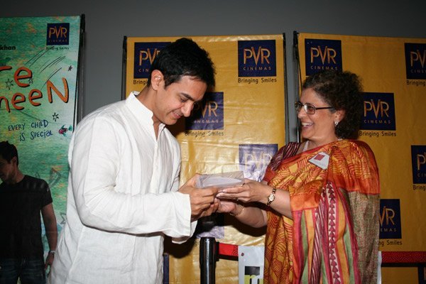 Aamir Khan at the screening of Taare Zameen Par for Kids 