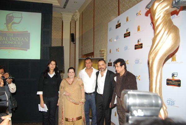 Jeetendra, Shobha Kapoor at The Global Indian T.V. Honours Announcement 