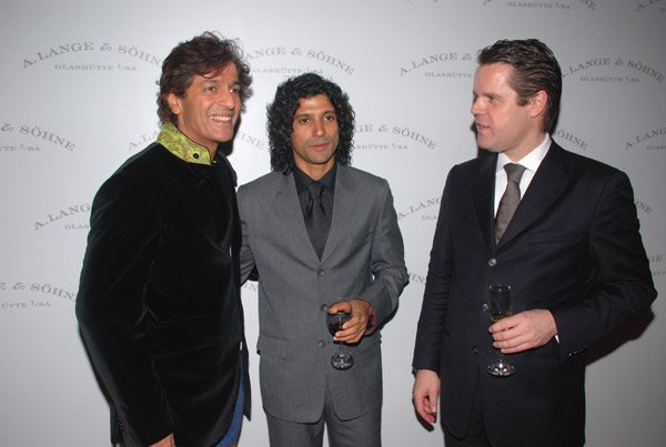 Farhan Akhtar, Chunkey Pandey at the launch of A. Lange and Sohne watches 