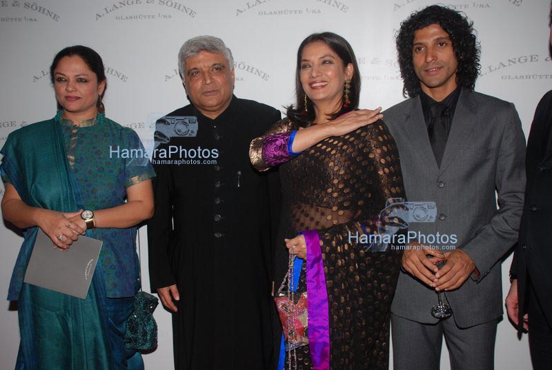 Tanvi Azmi, Javed Akhtar, Shabana Azmi, Farhan Akhtar's bash for German watch Alange 