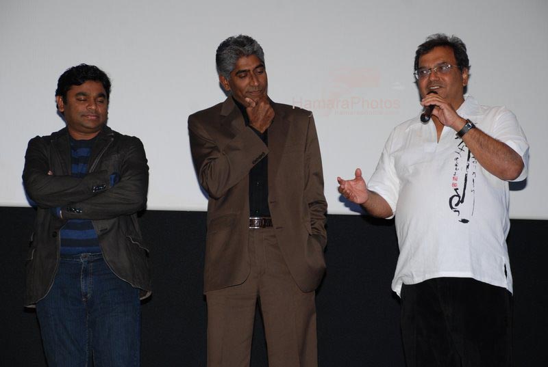 A.R.Rehman, Ashok Amritraj, Subhash Ghai's birthday bash and music launch of film Black And White 