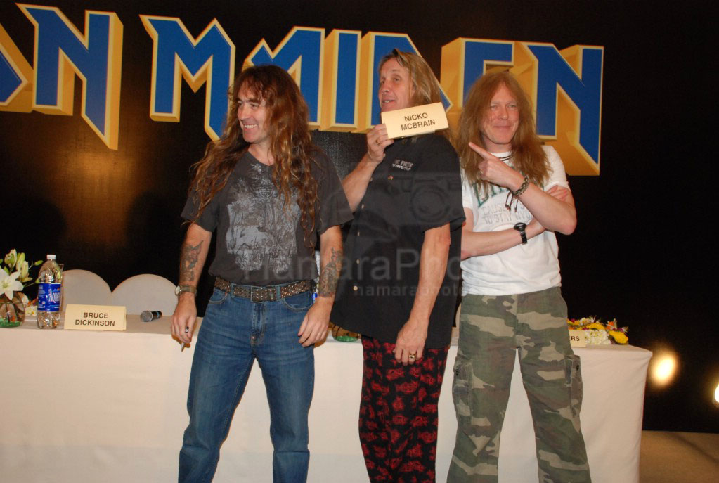 Iron Maiden press meet at JW Marriott on Jan 30th 2008 