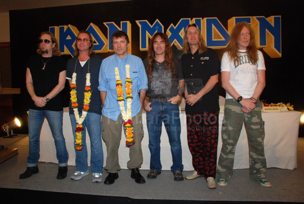 Iron Maiden press meet at JW Marriott on Jan 30th 2008 