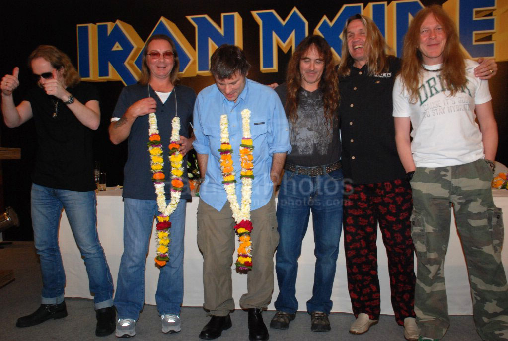 Iron Maiden press meet at JW Marriott on Jan 30th 2008 