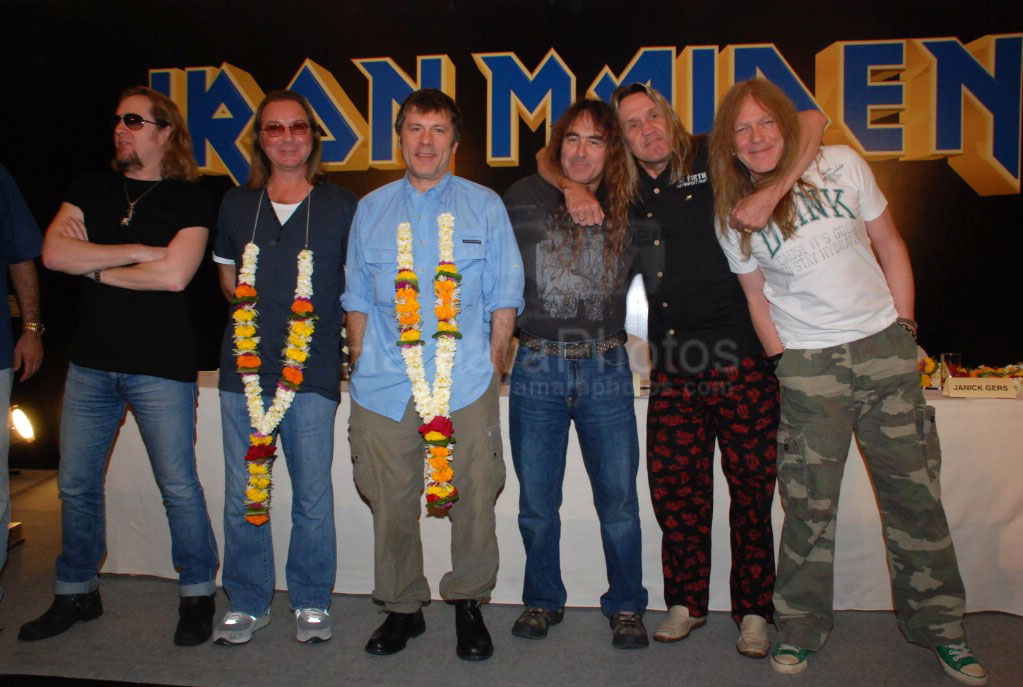 Iron Maiden press meet at JW Marriott on Jan 30th 2008 