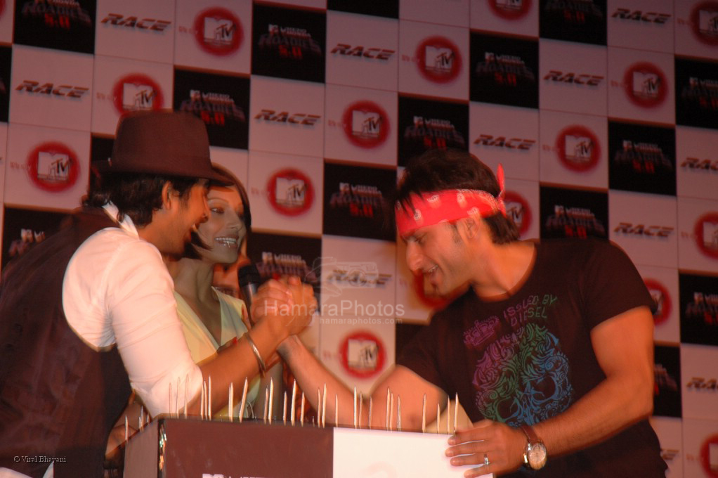 Saif Ali Khan, Bipasha Basu at the Race MTV Roadies promotional event in Grand Hyatt on Feb 5th 2008 