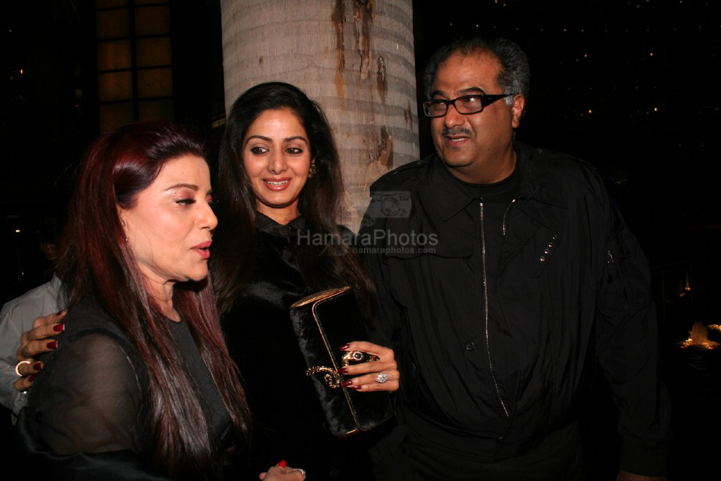Sapna Mujherjee, Sridevi, Boney Kapoor at the launch of Sahara Studio in Sahara Star on Feb 7th 2008 