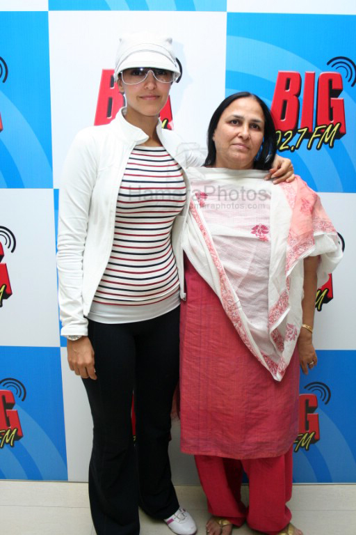 Neha Dhupia at BIG FM studios on Feb 7th 2008 