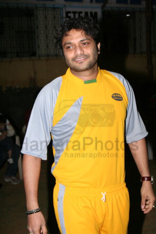 Babul Supriyo at the Cricket match for the music industry in the playground of Ritumbara College on Jan 30th 2008 
