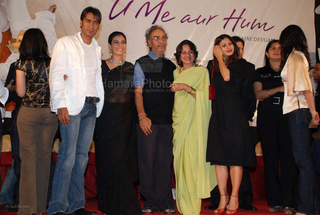 Tanisha,Ajay Devgan,Kajol  at U Me Aur Hum music launch in The Club on Feb 13th 2008