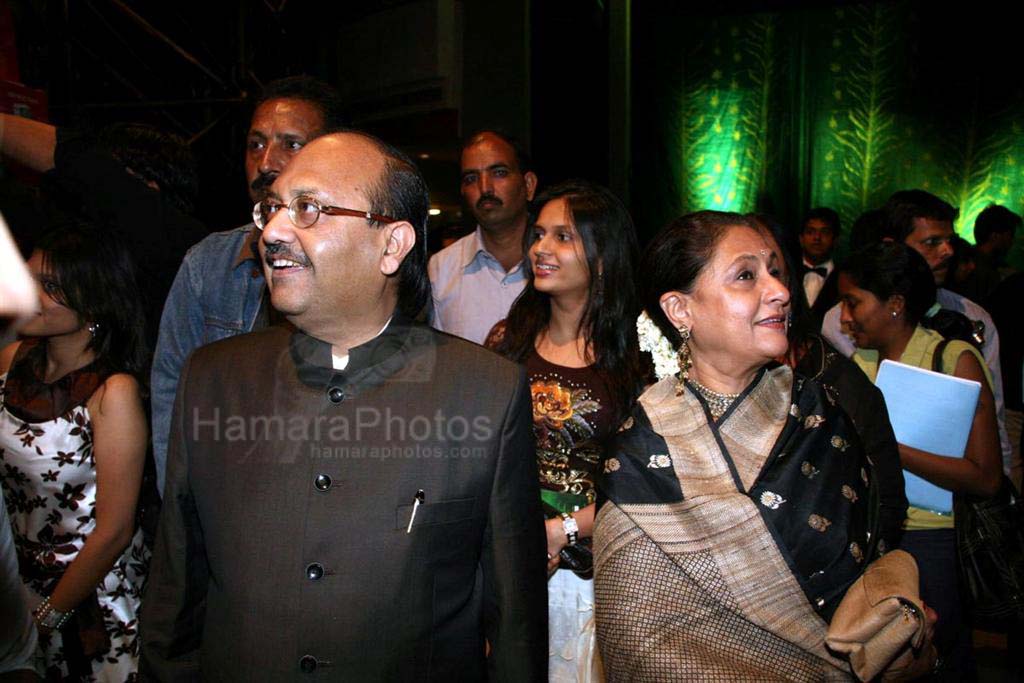Amar Singh, Jaya Bachchan at Jodhaa Akbar Premiere