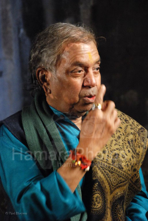 Pandit Birju Mahraj on the sets of film Pranali at Madh Fort on Feb 16th 2008 